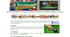 Desktop Screenshot of hustlerbilliards.com